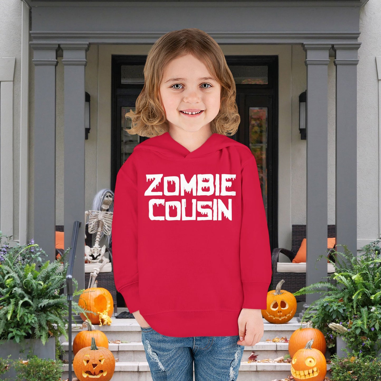 ""Zombie Cousin Toddler Hoodie