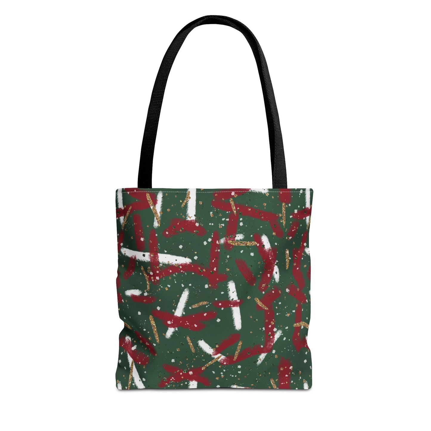 Holiday Brushstrokes Canvas Tote Bag