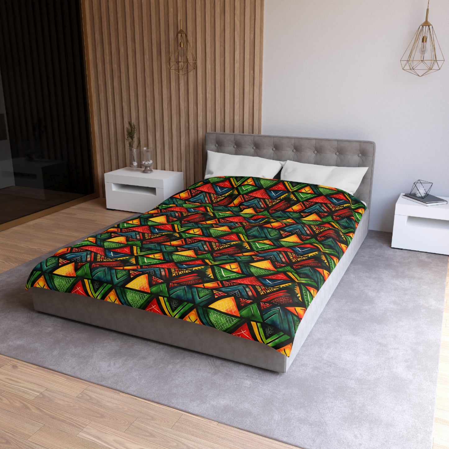 Ancestor Echo Microfiber Duvet Cover