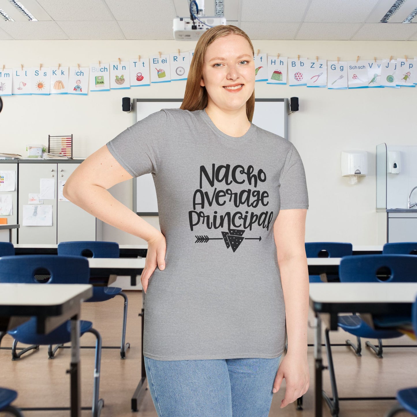 Nacho Average Principal Adult T-shirt