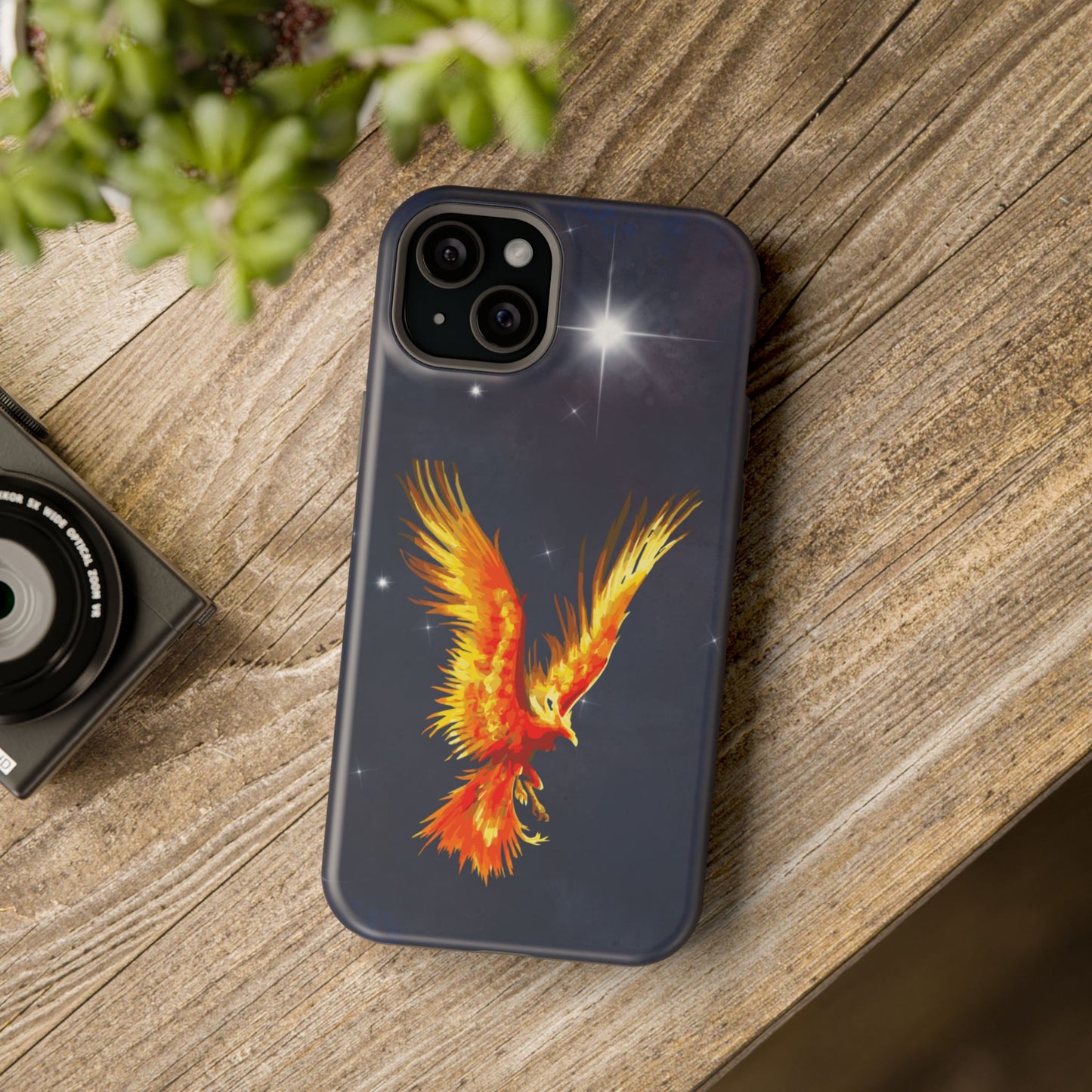 Phoenix Over Nebula MagSafe® Compatible Tough Case for iPhone