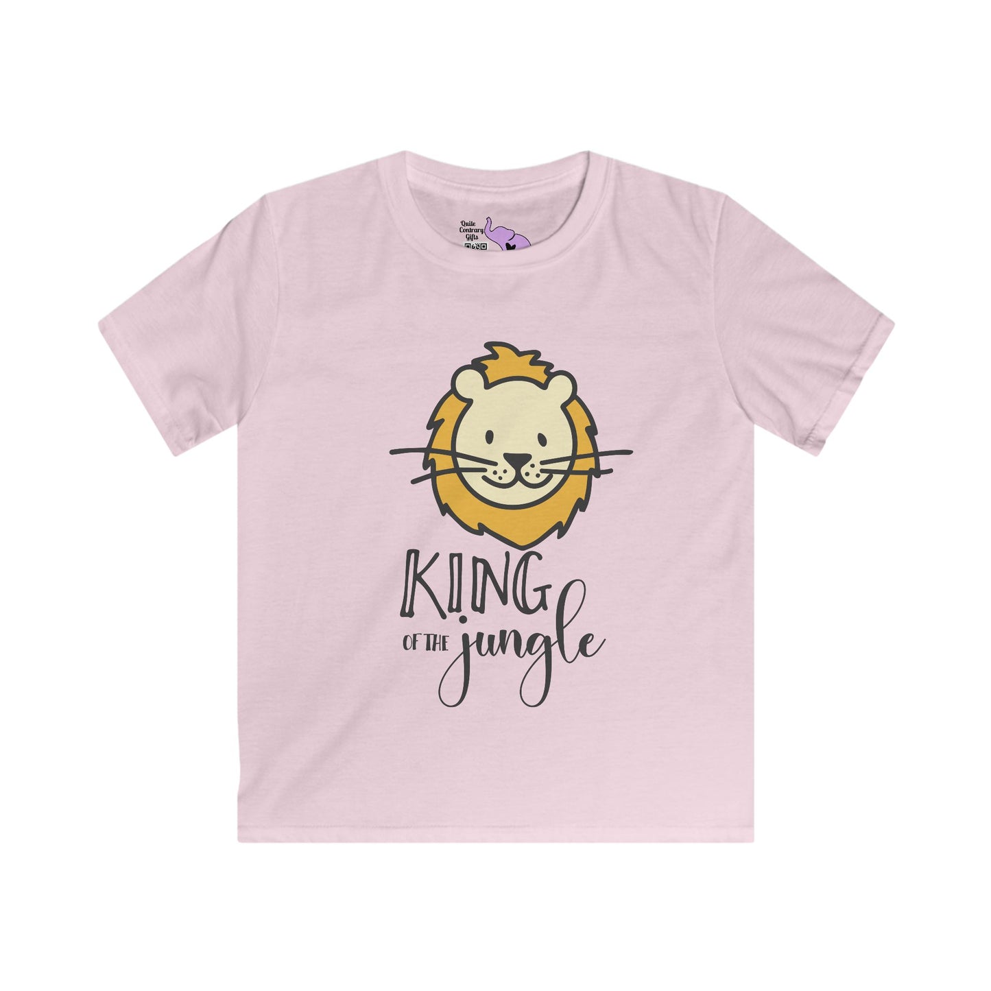 King of the Jungle (Lion) Kids Softstyle Tee