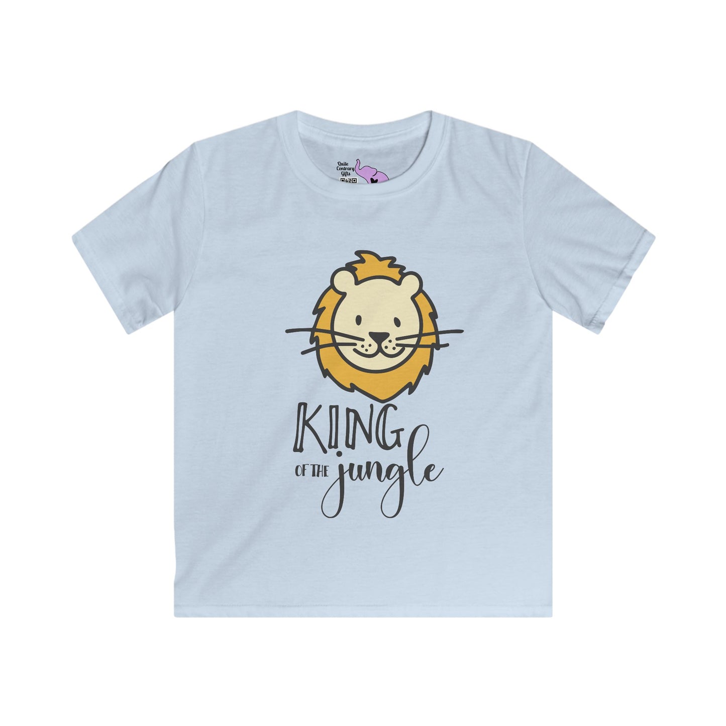 King of the Jungle (Lion) Kids Softstyle Tee