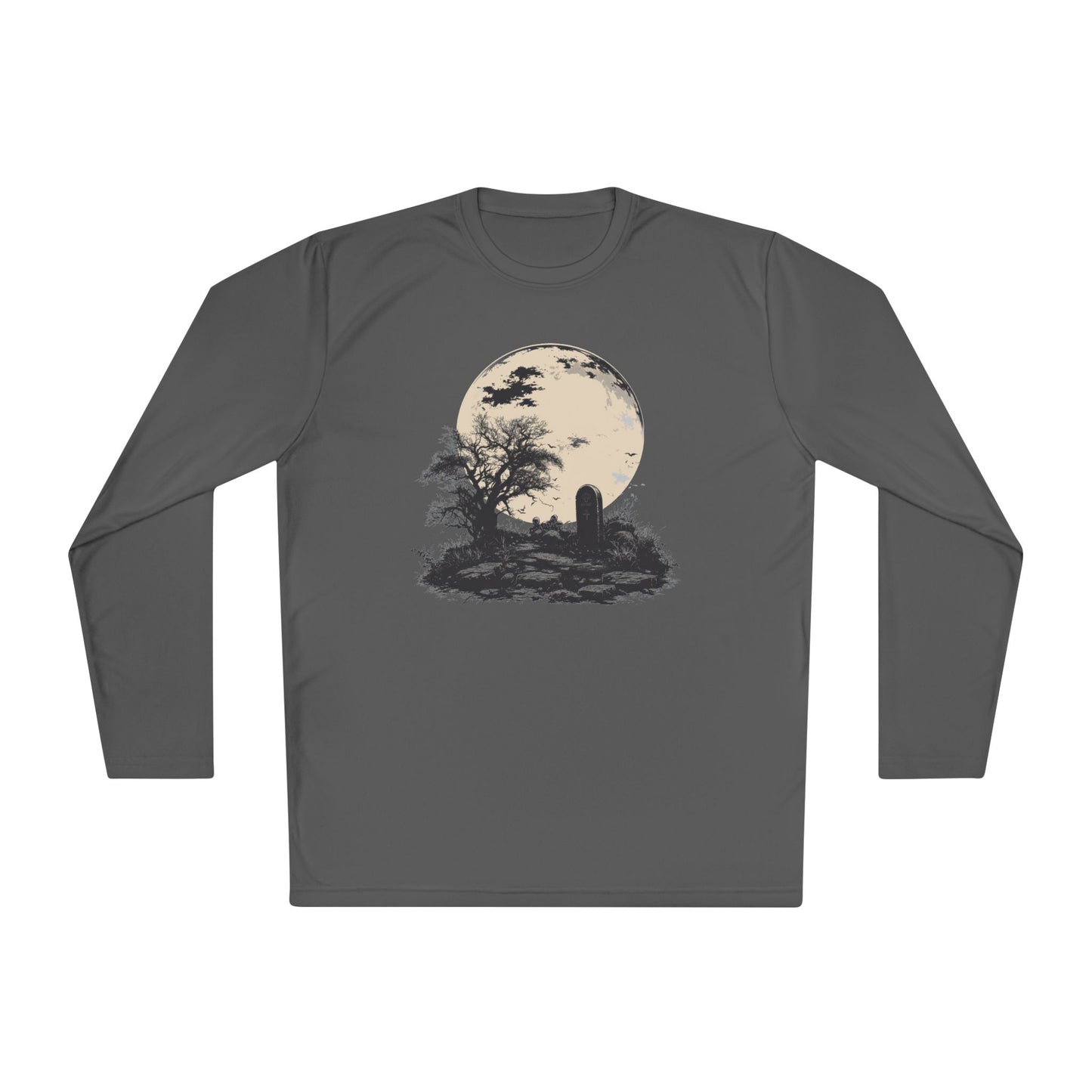Halloween Grave Adult Long Sleeve Tee