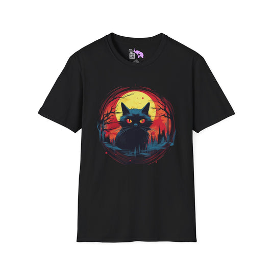 Creepy Black Cats 16 Adult T-shirt