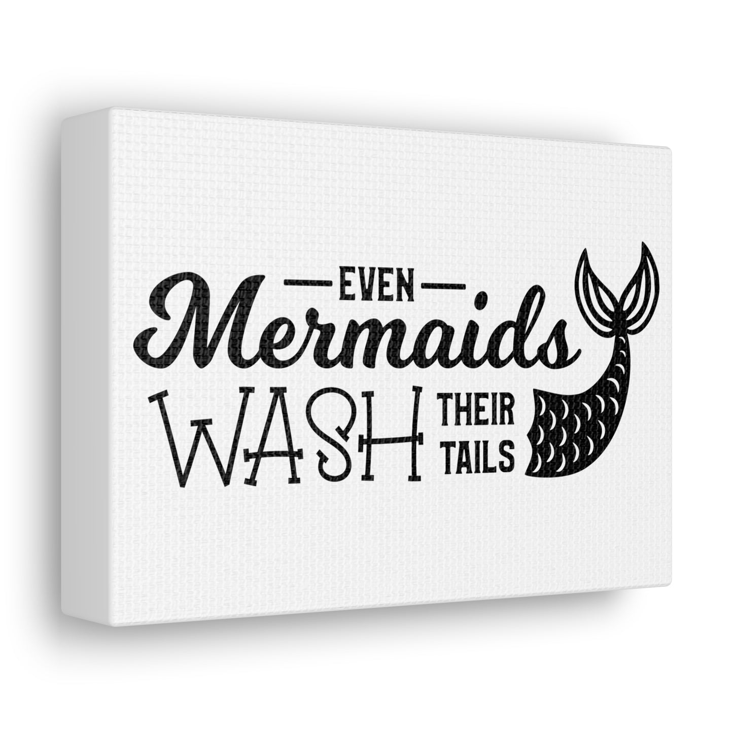 Even Mermaids Wash Their Tails 2 Canvas Horizontal Wraps w/o Frame