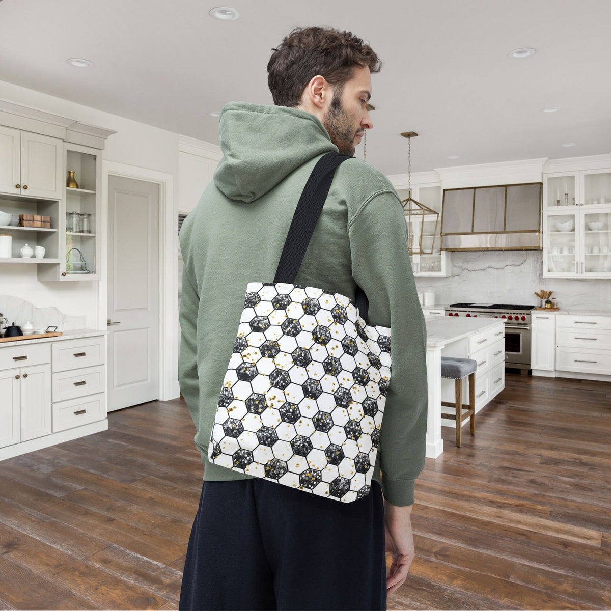 Soccer Gold Rush Canvas Tote Bag