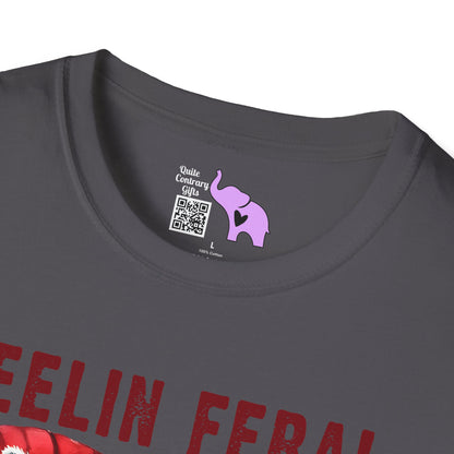 Feelin Feral (Wine) Adult T-shirt