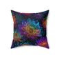 Luminous Lotus Throw Pillow