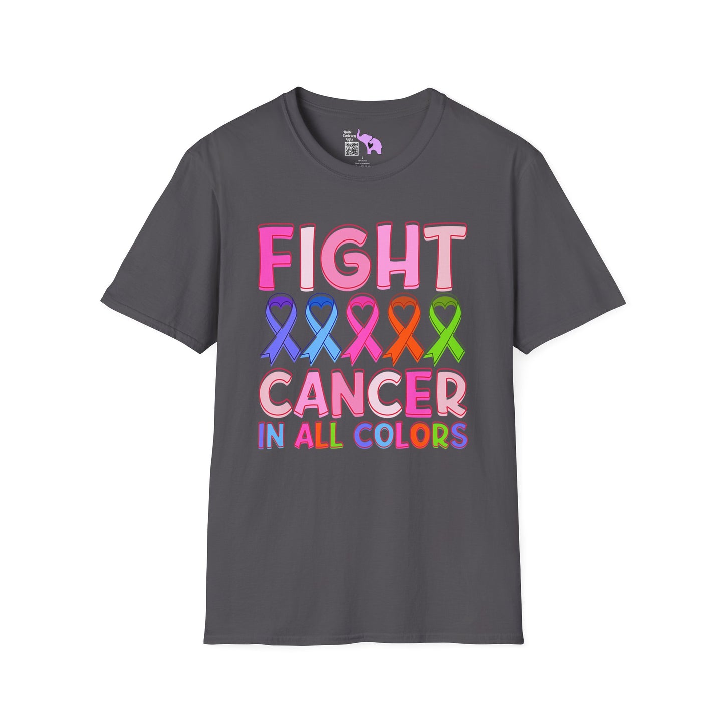 Fight Cancer in All Colors 6 Adult T-shirt