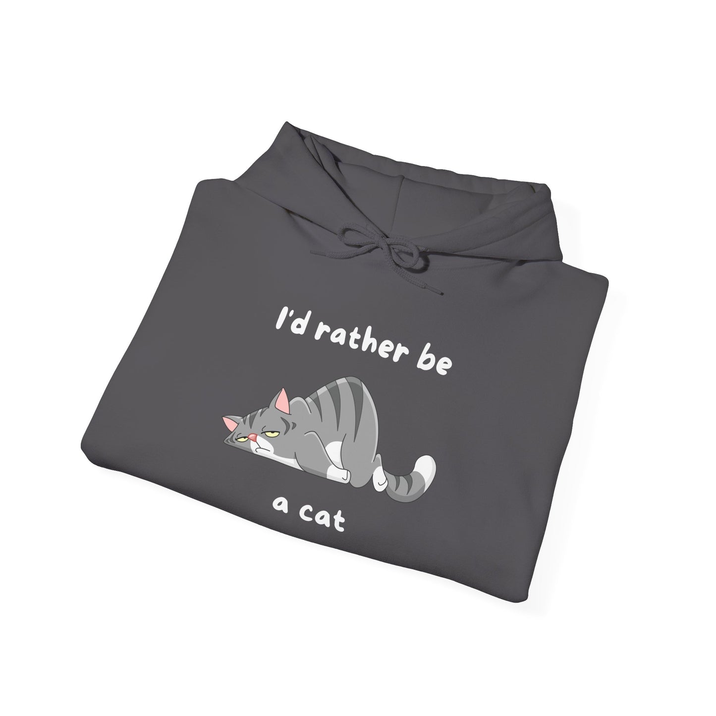 I'd Rather Be A Cat Heavy Blend™ Hooded Sweatshirt