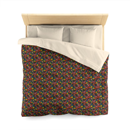 Humming Bloom Microfiber Duvet Cover