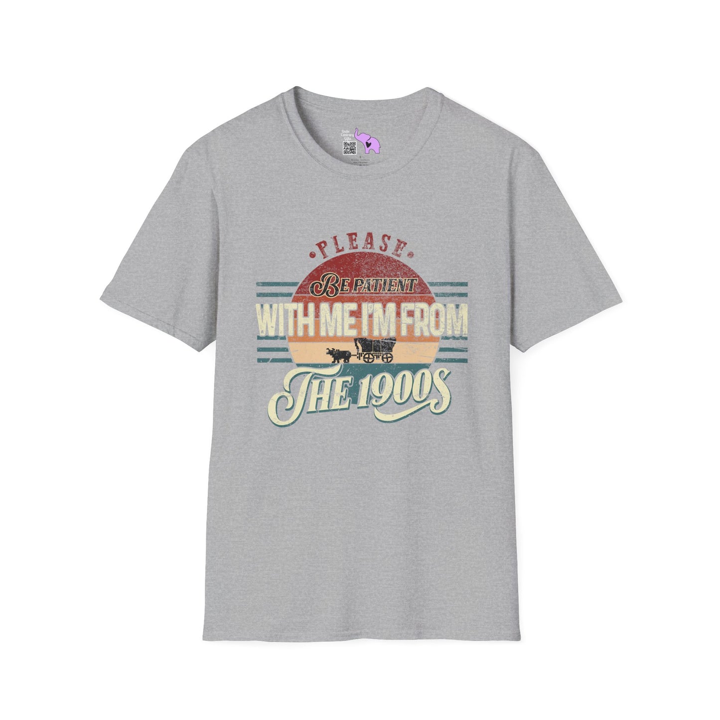 Please Be Patient With Me I'm From The 1900's (Retro Western) Adult T-shirt