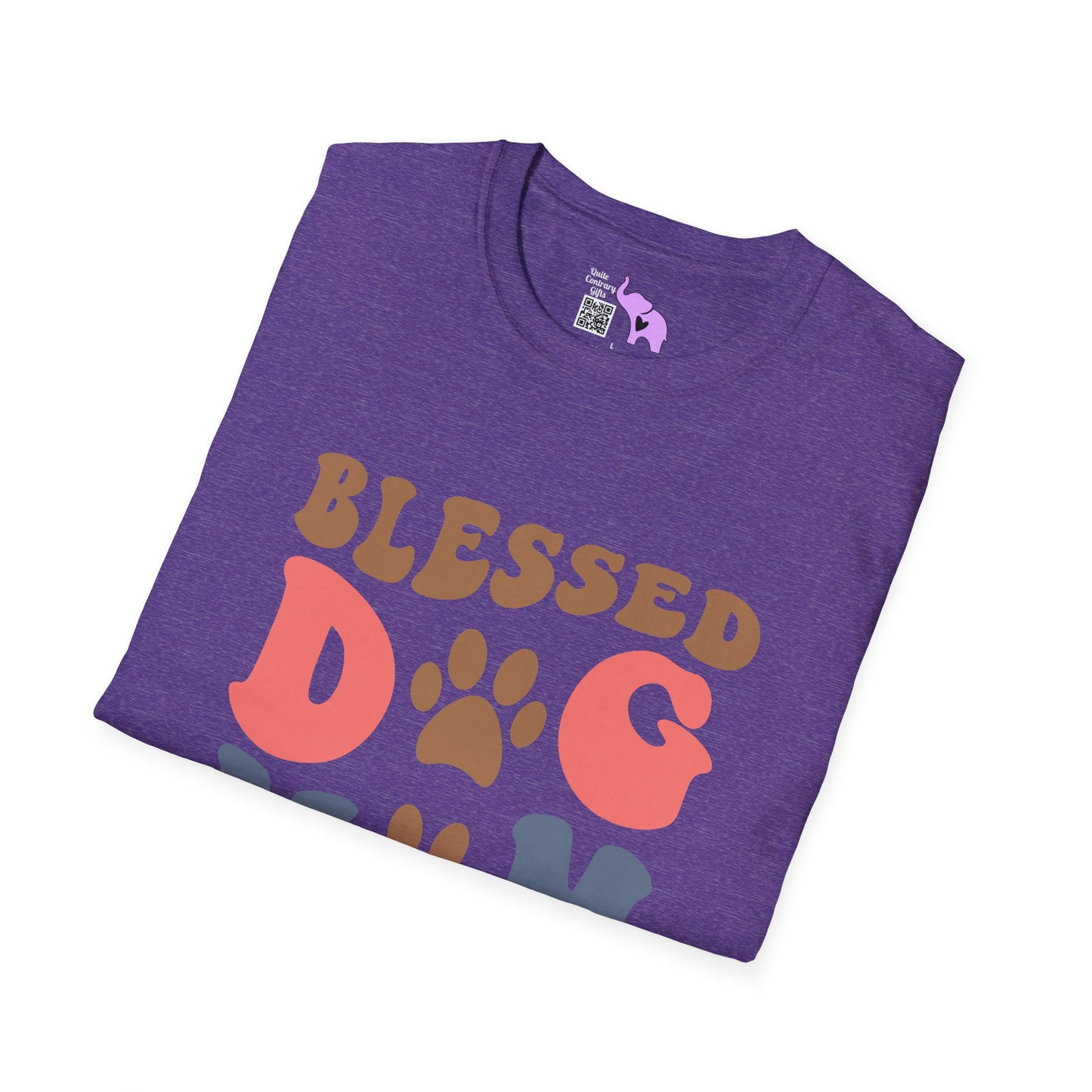 Blessed Dog Mom Adult T-shirt
