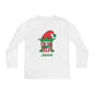 I'm The Happy Elf Personalized Youth Long Sleeve Tee