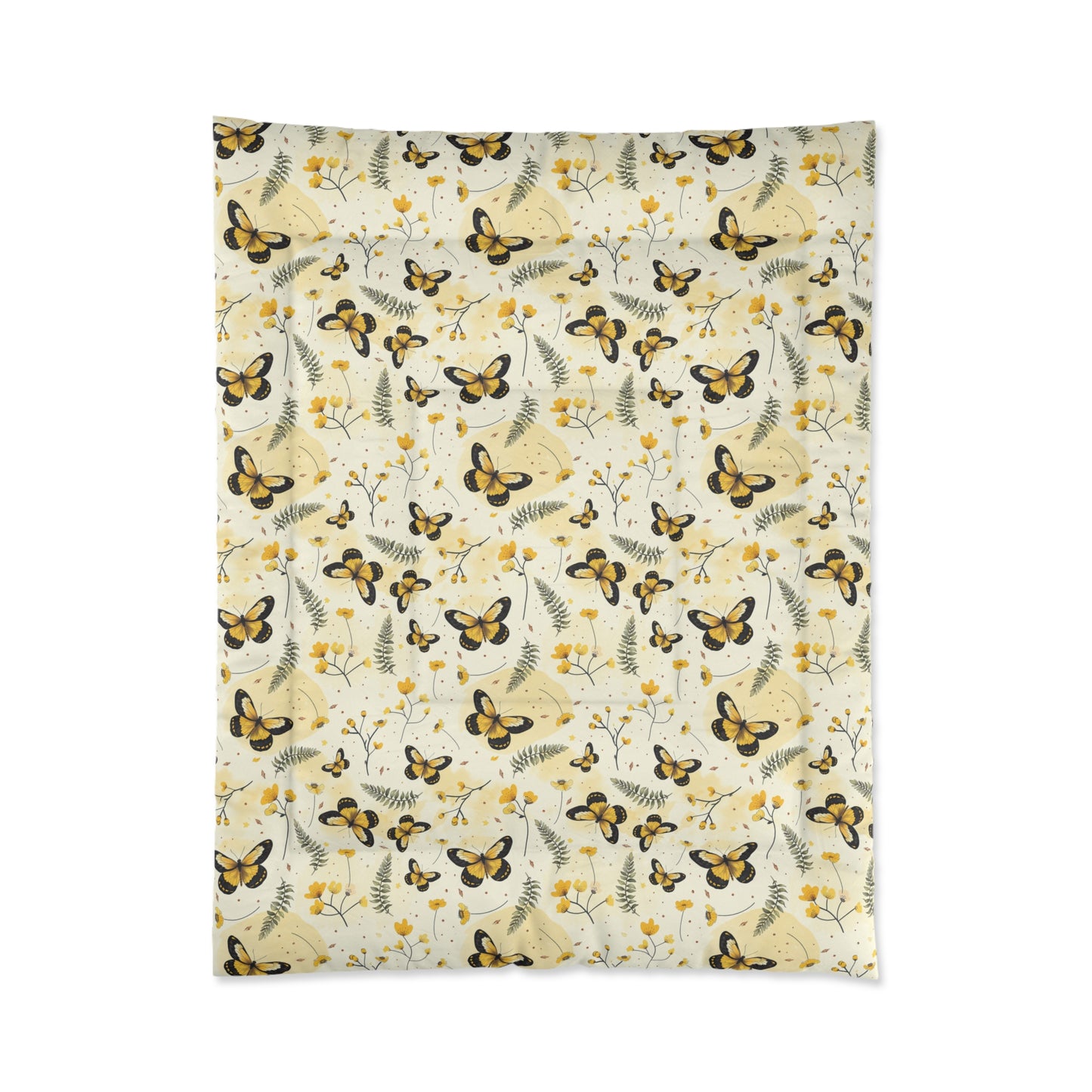 Sunlit Butterfly Bloom Comforter