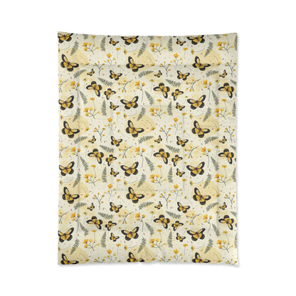 Sunlit Butterfly Bloom Comforter