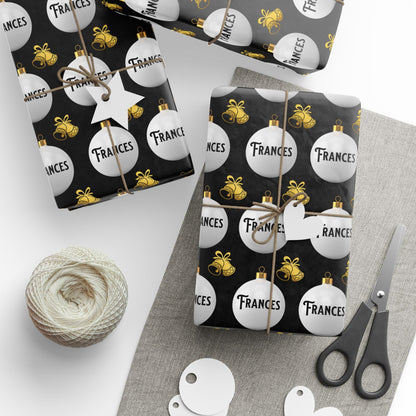 Winter Glam Custom Wrapping Paper (Frances)