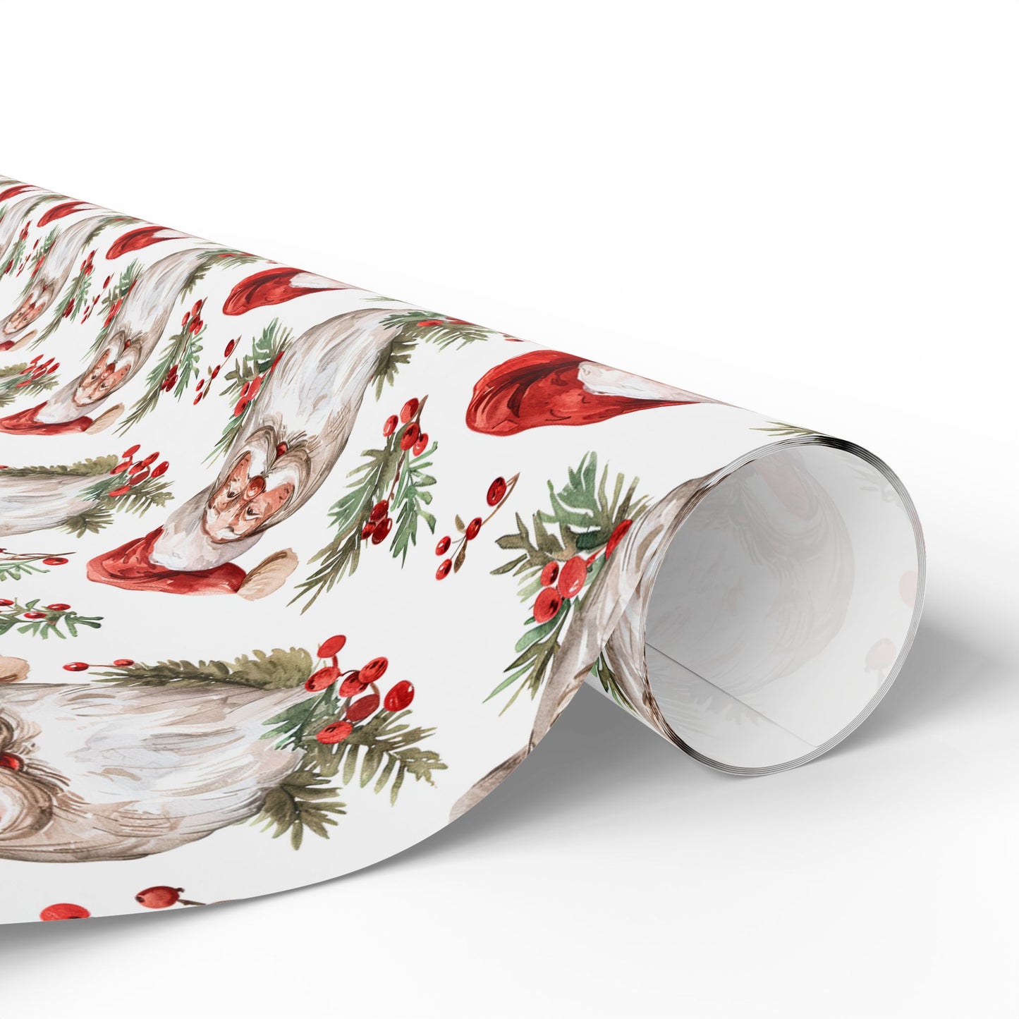 Berry Merry Santa Wrapping Paper