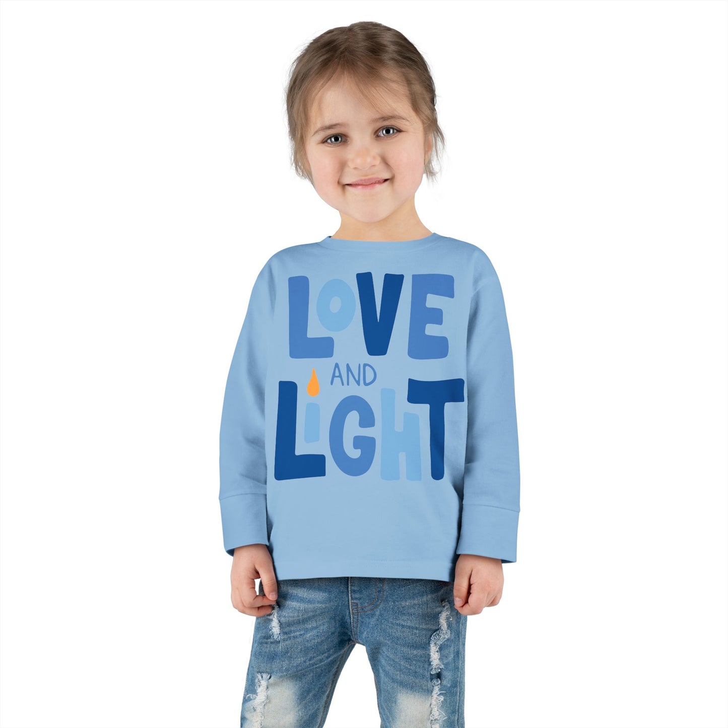 Hanukkah Love & Light 2 Toddler Long Sleeve Tee