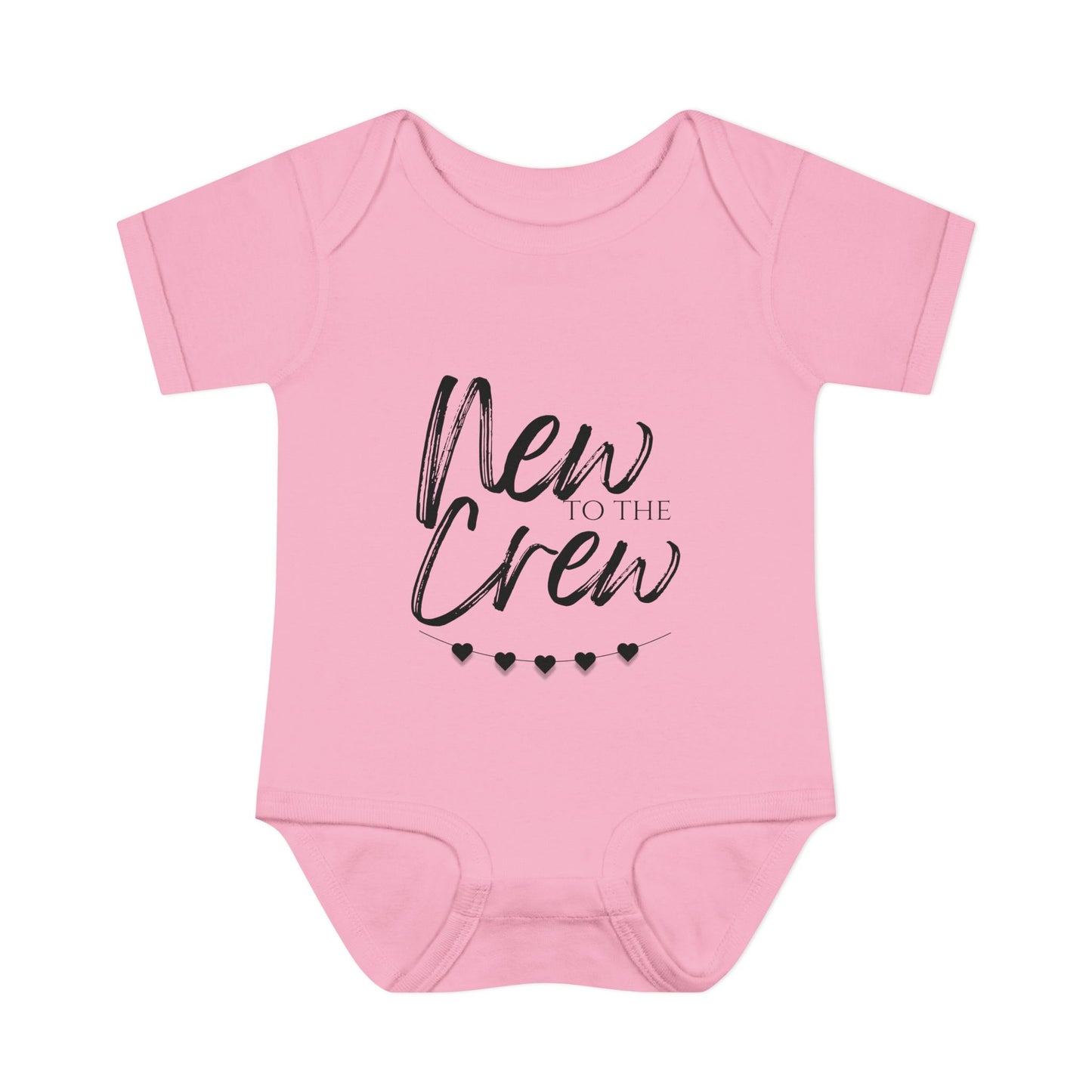 New To The Crew Infant Baby Rib Bodysuit