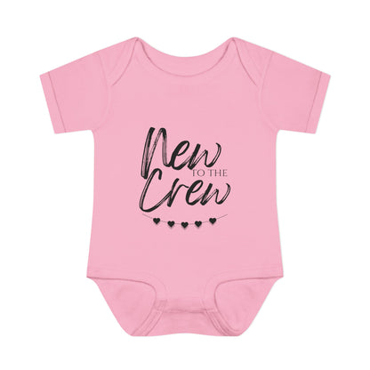 New To The Crew Infant Baby Rib Bodysuit
