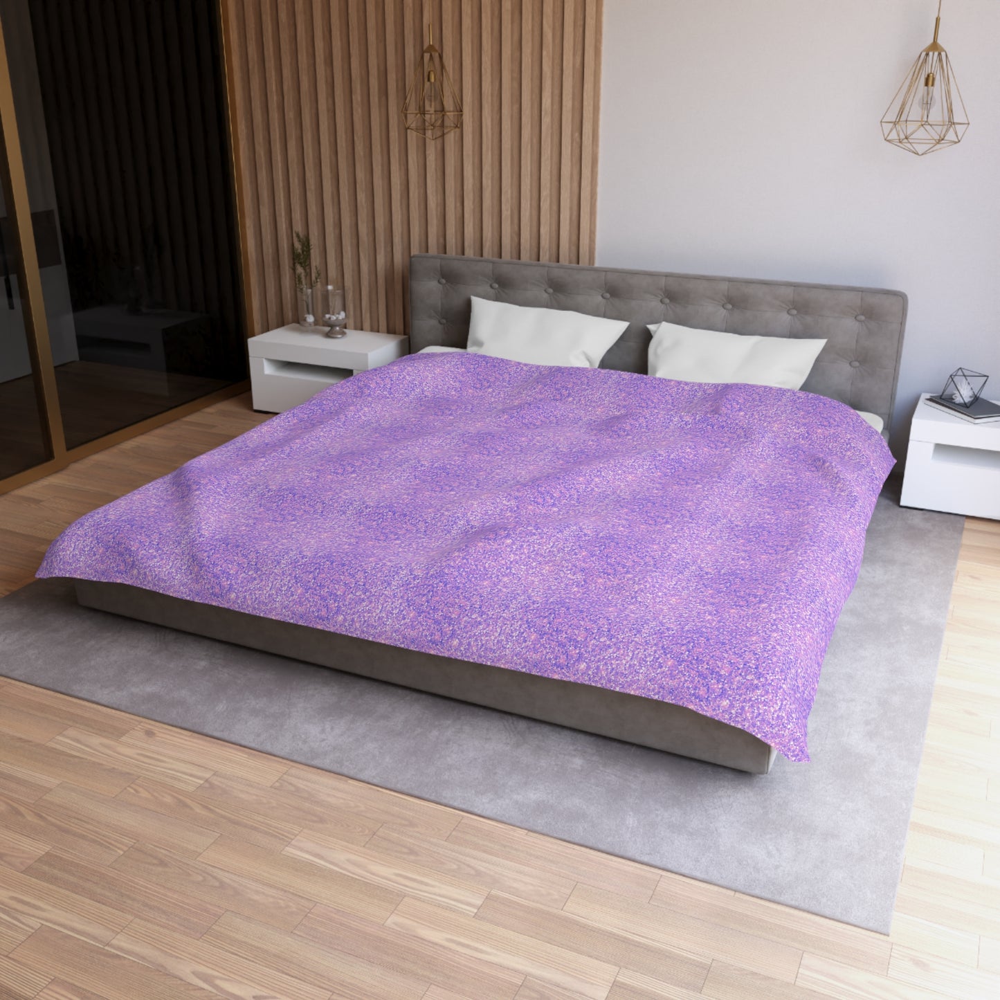 Lavender Crystal Microfiber Duvet Cover