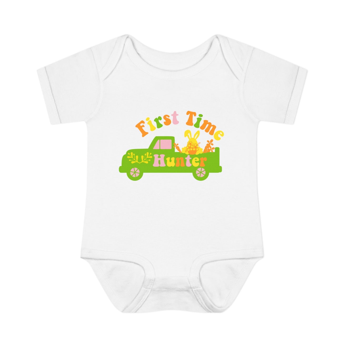 First Time Hunter (Easter) Infant Baby Rib Bodysuit