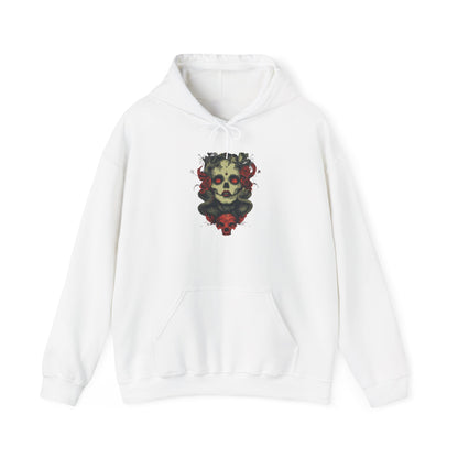 Creepy Skull and Roses Heavy Blend™ Hooded Sweatshirt