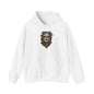 Creepy Skull and Roses Heavy Blend™ Hooded Sweatshirt