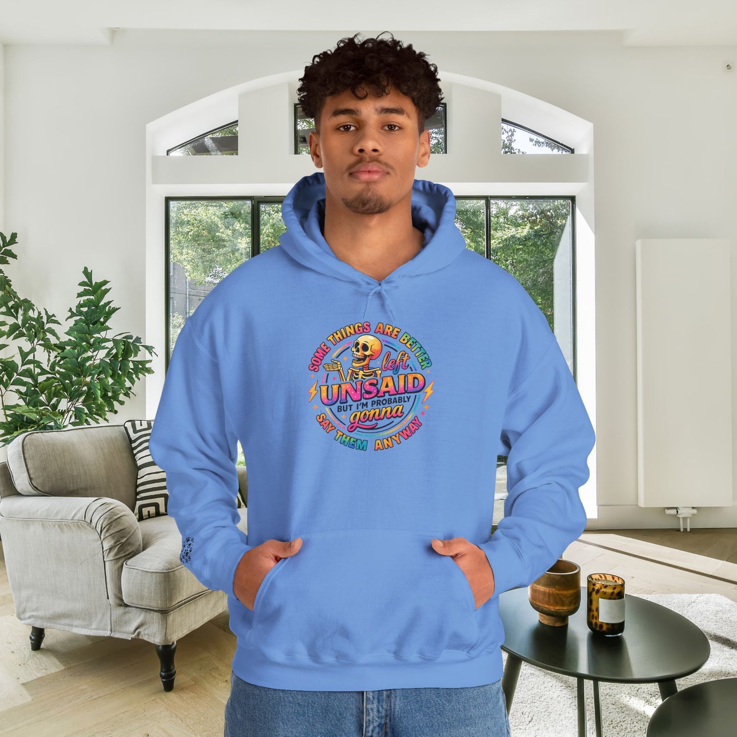 Some Things Are Better Left Unsaid But I'm Probably Gonna Say Them Anyway Adult Heavy Blend™ Hooded Sweatshirt