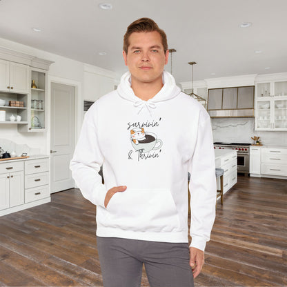 Survivin' and Thrivin' Cat Heavy Blend™ Hooded Sweatshirt
