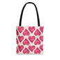 Simple Hearts Canvas Tote Bag