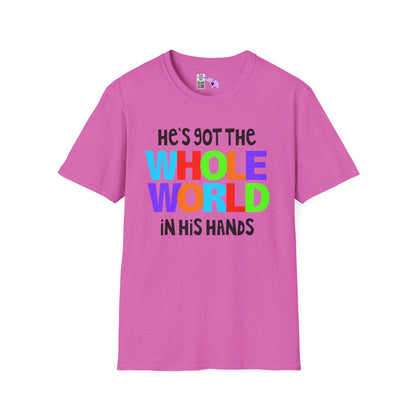 He's Got The Whole World In His Hands Adult T-shirt