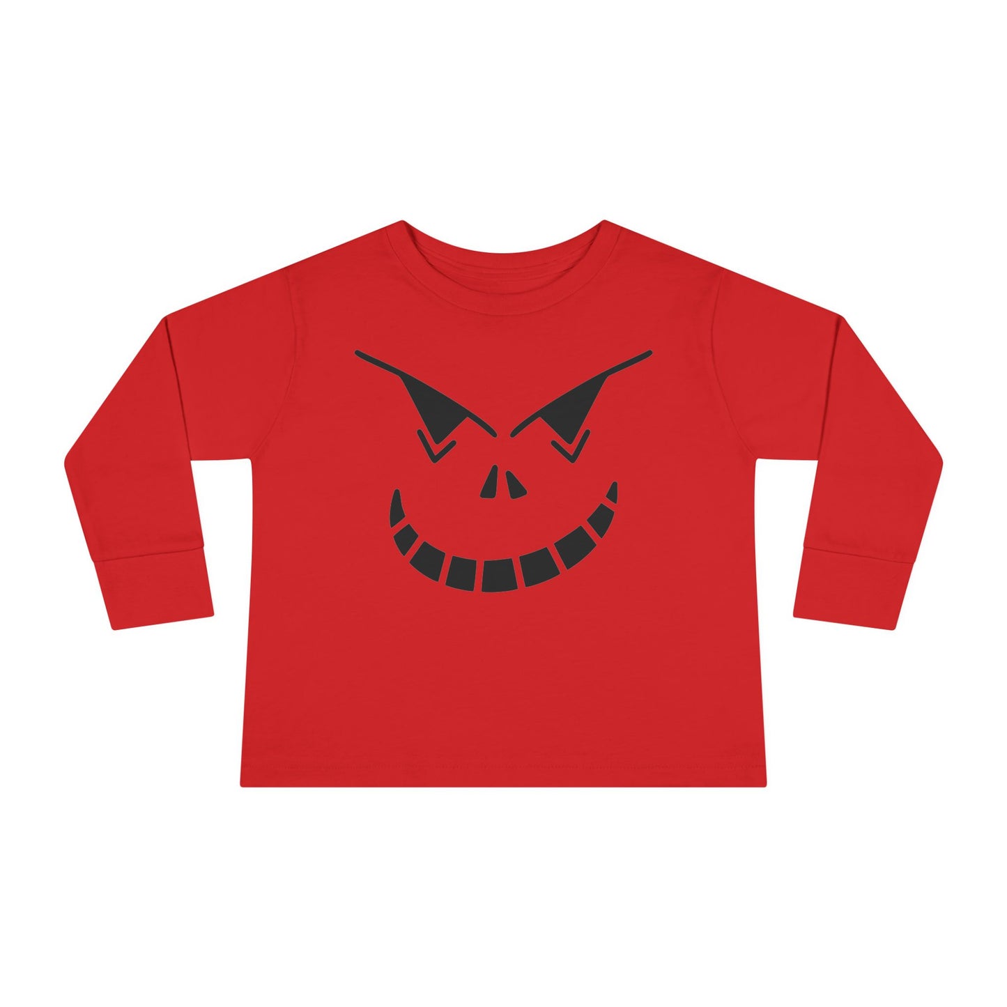 Spooky Jack-O-Lantern Toddler Long Sleeve Tee