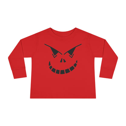 Spooky Jack-O-Lantern Toddler Long Sleeve Tee