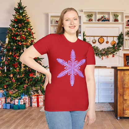Large Snowflake 2 Adult T-shirt