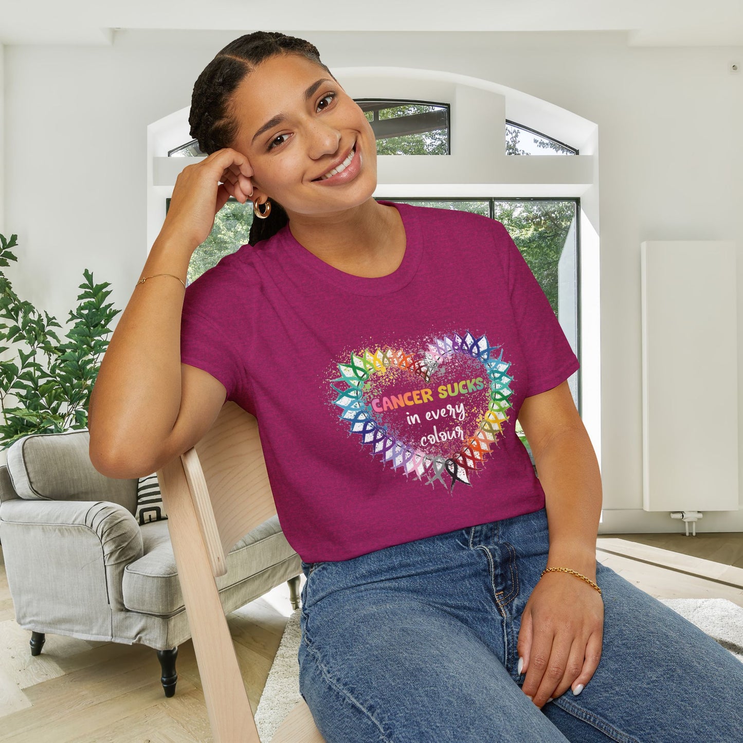 Fight Cancer in All Colors 16 Adult T-shirt