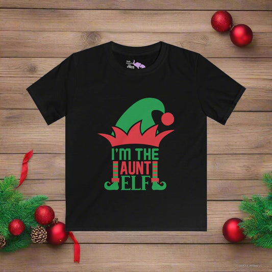 I'm The Aunt Elf Youth Softstyle Tee