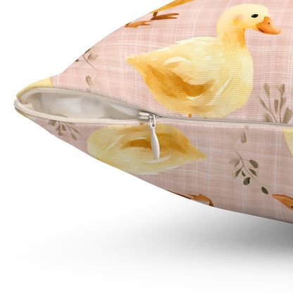 Ducky Daydream Throw Pillow