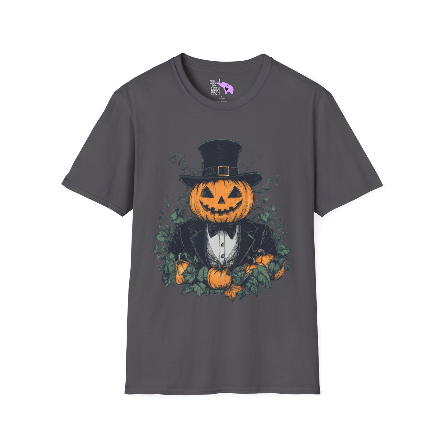 Halloween Pumpkin Man Adult T-shirt