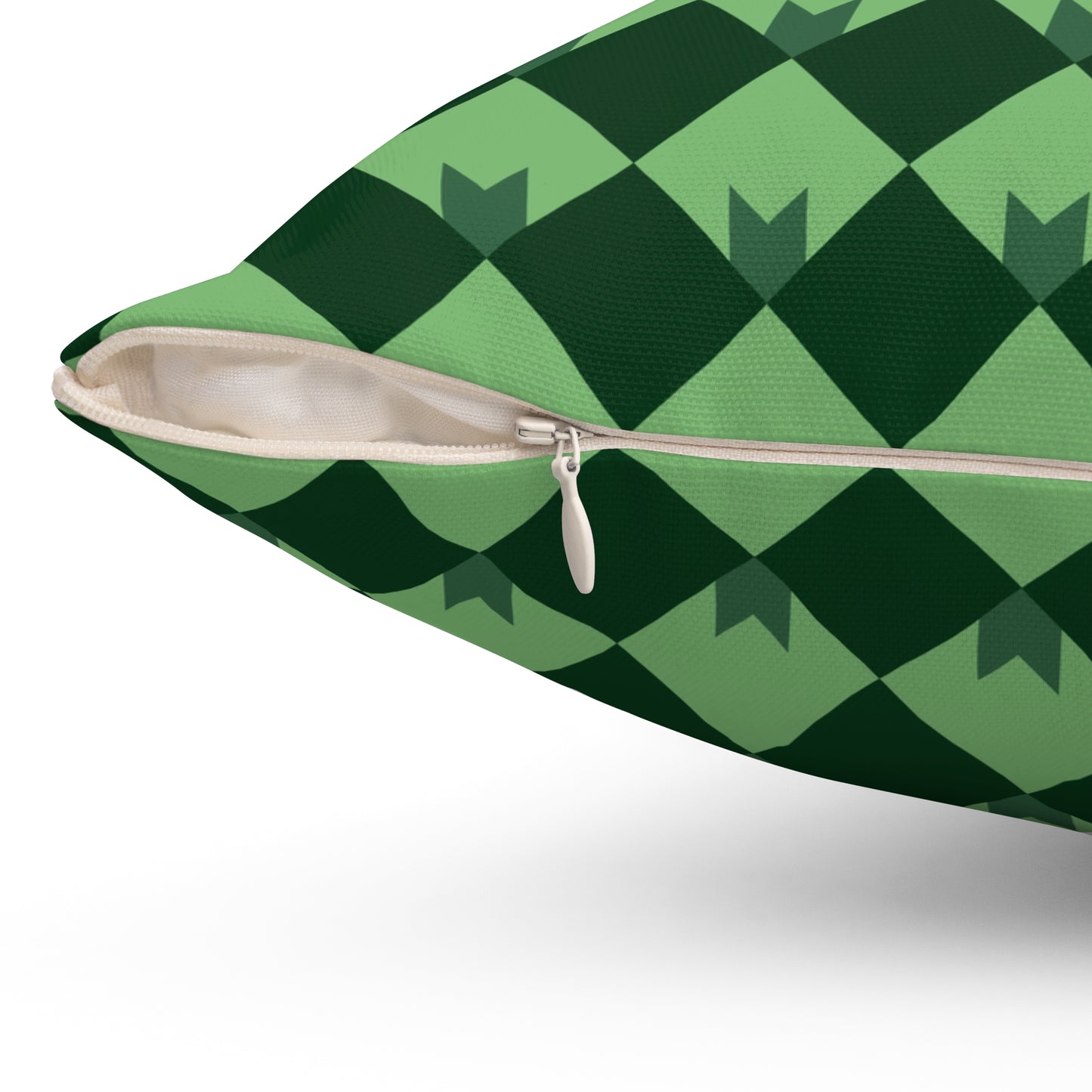 Diamond Bloom- Spruce & Sage Throw Pillow