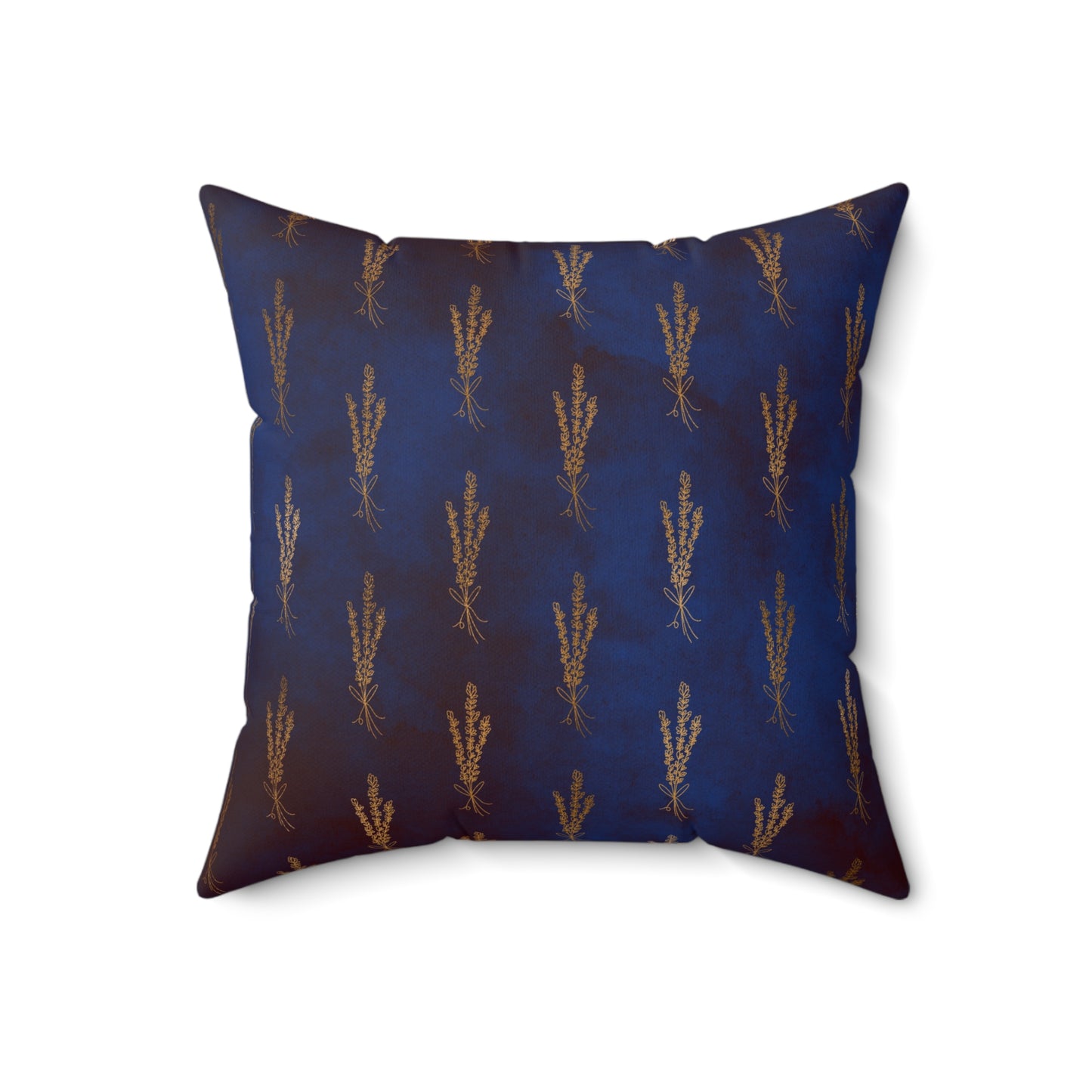 Midnight Sage Bloom Throw Pillow