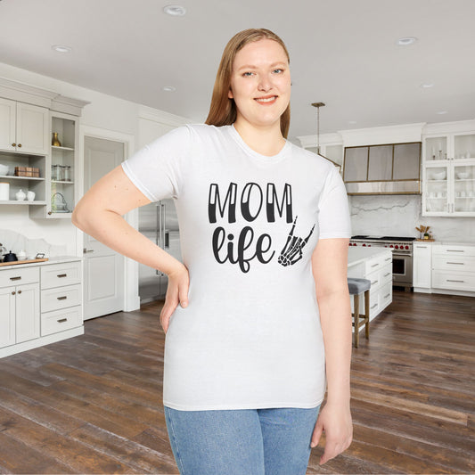 Mom Life (Skeleton Hand) Adult T-shirt