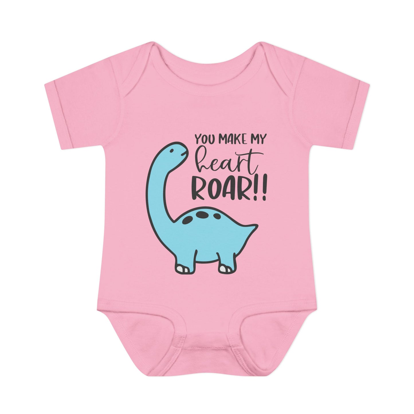 You Make My Heart Roar!! Baby Rib Bodysuit