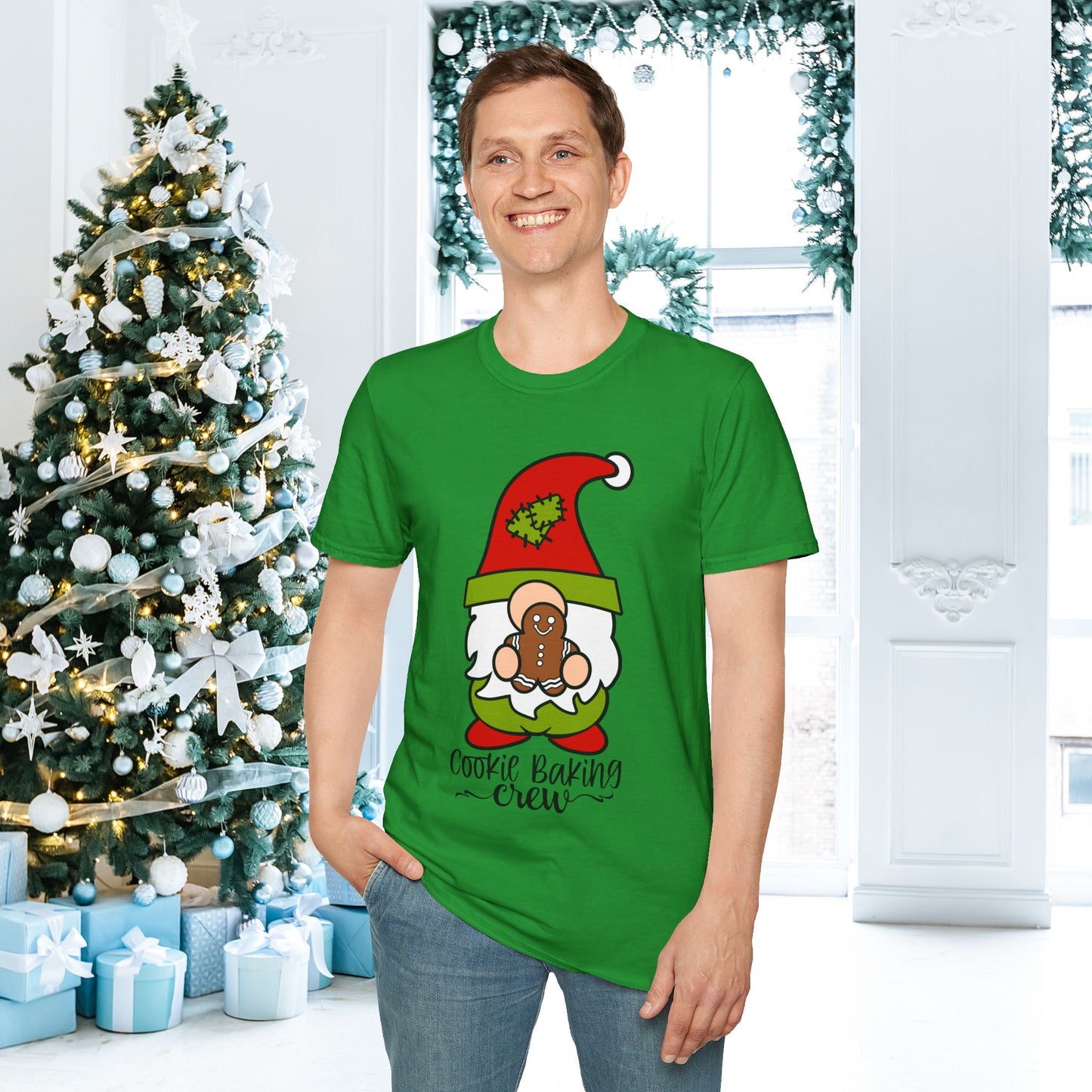 Cookie Baking Crew Gnome Adult T-shirt