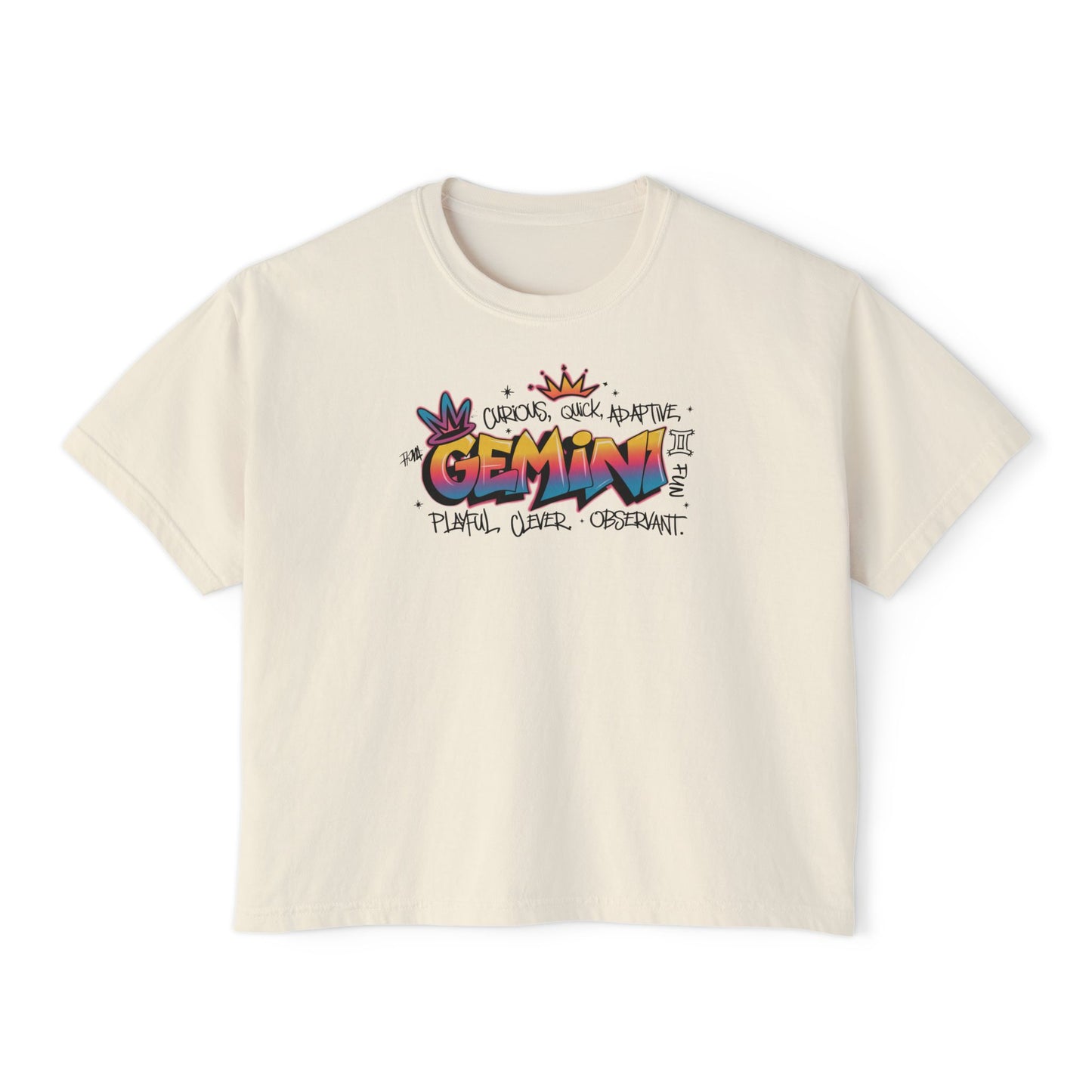 Gemini Street Art Women's Boxy Tee