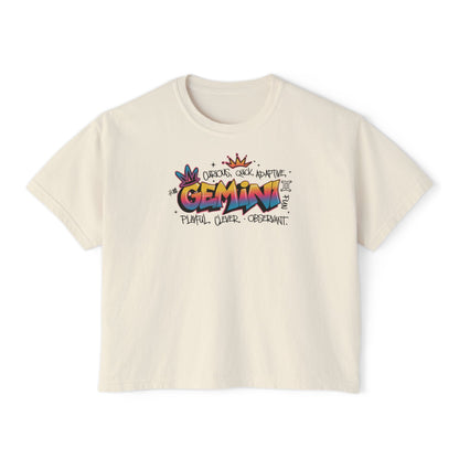 Gemini Street Art Women's Boxy Tee