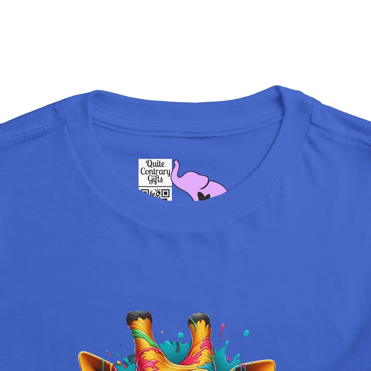 Colorful Giraffe Toddler Tee