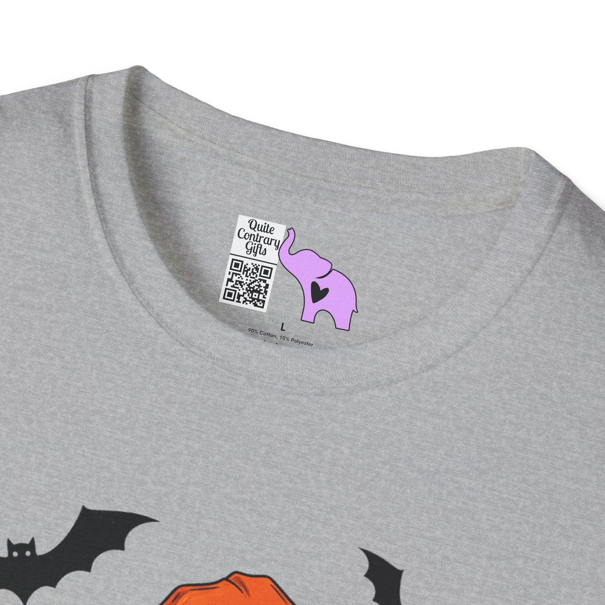 Spooky Mama (Black Catl) Adult T-shirt